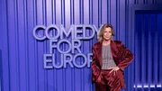 Valerie Niehaus im Studio bei "Comedy for Europe"
