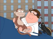 Affe (l.); Peter Griffin (r.)