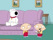 Brian Griffin (l.); Stewie Griffin (r.)