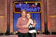 Als Kandidatinnen zu Gast bei "Wer weiß denn sowas?": Die Schauspielerinnen Mariele Millowitsch (l.) und Josefine Preuß (r.).