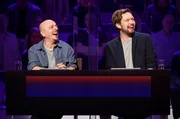 Rateteam-Kapitän Bernhard Hoëcker (l.) und der Comedian Bastian Bielendorfer (r.) bilden ein Rateteam.