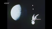 Das neue Weltbild unseres Planetensystems, betrachtet im Jahr 1976. Die Sonde Marriner 10 umkreist den Planeten Merkur.