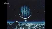 Das neue Weltbild unseres Planetensystems, betrachtet im Jahr 1976. Im Bild: der Planet Jupiter, gesehen von einem seiner Monde aus.
