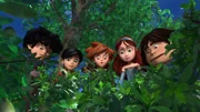 Little John, Scarlett, Robin, Marian und Tuck finden versteckt in den Büschen ein Baby. Sie mussten mit ansehen, wie der Sheriff seine Mutter gefangen nahm.