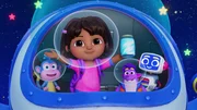 v.li.: Boots, Dora, Tico, Bip Bip