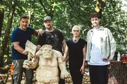 Der Protein-Troll von Steffen Merla, mit der Kettensäge geschnitzt in 4 Stunden zum Thema „Märchen, Mythen, Moeller“ bei Motorsägen Masters.