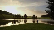 Frühmorgens am Ebenbreuther See.