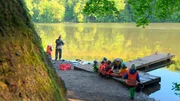 Der Fluss-Kindergarten an einem seiner Spielorte.