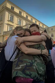 Aktivistinnen auf einer LGBT-Demo in Warschau, Polen