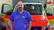 Notarzt Dr. Tobias Hübner hat Dienst in Nürnberg