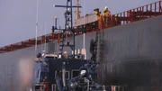 Wasserpolizisten kamen an Land