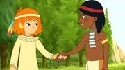 Lilli und der Indianerjunge.