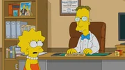 Lisa (l.); Professor Frink (r.)