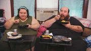 Vianey and Allen while eating.