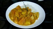 Zu Tisch Bordelais – Frankreich Kürbiscurry mit frischen Garnelen