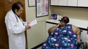 Mercedes at a consult with Dr. Now