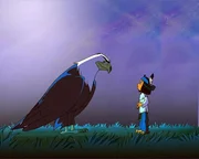 Yakari - Yakari ist ein fröhlicher Indianerjunge mit einer grenzenlosen Neugier für die Welt und großem Respekt für die Natur und alle Tiere. Großer Adler, sein Totem und Beschützer, stattet den kleinen Sioux deshalb mit einer besonderen Gabe aus, von der viele Kinder träumen: Yakari versteht die Sprache der Tiere und kann mit ihnen sprechen. Yakaris bester Freund ist das stolze Pony Kleiner Donner. Gemeinsam mit Kleiner Donner, dem ebenso vorlauten wie tollpatschigen Indianerjungen Kleiner Dachs und dem bodenständigen Indianermädchen Regenbogen, streift Yakari durch Wälder, Berge und Prärie und erlebt dabei allerlei aufregende Abenteuer.