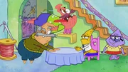 v.li.: GrandPat, Patrick, Benjamin B. Nana, Squidina