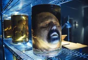 Als die beiden Agenten, Mulder und Doggett, ihn erneut aufsuchen wollen, finden sie nur noch Parentis (Steven Anderson) enthauptete Leiche.