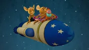 Auf geht's zum Mond! Jo, Naya und Sibel machen eine fantastische Weltraumreise.