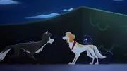 Belfort und Lupin bieten dem Wolf Rémus, der sich nach Versailles verlaufen hat, ihre Hilfe an.