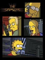 Ganz im Stile der Kultserie "24" präsentieren sich Bart und Lisa ...