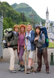 Die Dienstagsfrauen am Ziel ihrer Pilger-Wanderung (v.l.n.r.): Caroline (Ulrike Kriener), Estelle (Nina Hoger), Eva (Saskia Vester) und Judith (Inka Friedrich).