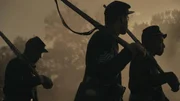 Drei bewaffnete Soldaten