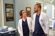 Dr. Jo Karev (Camilla Luddington, l.); Dr. Jackson Avery (Jesse Williams, r.)