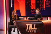 Till Reiners und seine Gästin Katrin Bauerfeind im Gespräch.