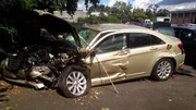 Familie Stephanie und James Laurati hatten einen schweren Autounfall mit einem Geisterfahrer.
