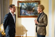 Ansgars (Wolfram Grandezka) unerwartetes Auftauchen sorgt für Überraschung bei Carla (Claudia Hiersche).