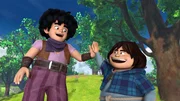 Die Freunde Little John und Tuck halten zusammen.