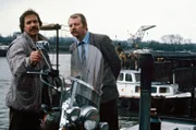 Horst Schimanski (Götz George, l) und Christian Thanner (Eberhard Feik)