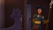 Lupin wird von einer Wache entdeckt. Diese reagiert panisch, als sie dem Wolf begegnet.