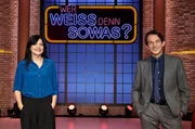 Treten bei "Wer weiß denn sowas?" als KandidatInnen gegeneinander an: Schauspielerin Jasmin Tabatabai (l.) und der Schauspieler Hans-Werner Meyer (r.).