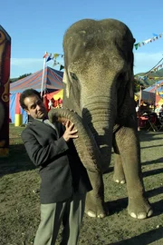 Der sarkastische und unbeliebte Zirkusdirektor Serge wird in einem Gartenlokal vor den Augen der anderen Gäste von einem verkleideten Artisten erschossen. Adrian Monk (Tony Shalhoub) nimmt die Ermittlungen auf.