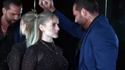 In Köln steht Estefania für ihr neues Musikvideo vor der Kamera.