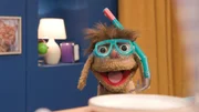 Moppi trägt diesmal eine Taucherbrille.
