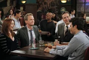 Haben Spaß miteinander: Ted (Josh Radnor), Marshall (Jason Segel), Barney (Neil Patrick Harris) und Lily (Alyson Hannigan).