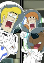 v.li.: Fred Jones, Shaggy Rogers, Scooby-Doo
