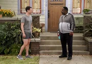 Dave Johnson (Max Greenfield, l.); Calvin Butler (Cedric the Entertainer, r.)
