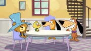 v.li.: Shag Rugg, Yakky Doodle, Augie Doggie, Doggie Daddy