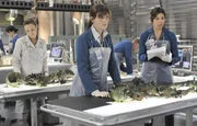 Gemeinsam mit Daisy (Carla Gallo) und Angela (Michaela Conlin) versucht Brennan (Emily Deschanel) die geborgenen Überreste eines alten Sklavenschiffes zu identifizieren und mit der Frachtliste abzugleichen.