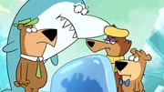 v.li.: Yogi Bear, Jabberjaw, Loopy De Loop, Boo-Boo Bear