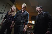 L-R: Pam De Beaufort (Kristin Bauer), Eric Northman (Alexander Skarsgård), Chow (Patrick Gallagher)