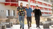 L-R: Samuel Wyatt (Daniel MacPherson), Alexander Coltrane (Jamie Bamber) und Gracie Novin (Alin Sumarwata)