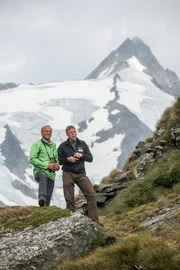 v.li.: Hermann Maier, Markus Lackner (Nationalparkranger, Wildtiermanagement).