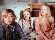 Carl (Brian Part, l.), Mary (Melissa Sue Anderson, M.) und Laura (Melissa Gilbert, r.) bangen in dem führerlosen Waggon um ihr Leben. Carl (Brian Part, l.), Mary (Melissa Sue Anderson, M.) und Laura (Melissa Gilbert, r.) bangen in dem führerlosen Waggon um ihr Leben.