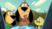v.li.: Augie Doggie, Doggie Daddy, Yakky Doodle